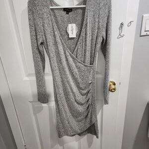 Eclipse Gray Long Sleeve Dress